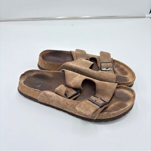 Birkenstock Betula Arizona Sandal EU 41 Women’s 10 Men’s 8 Tan Suede Leather